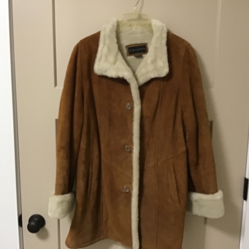 Gallery 100% Suede Leather Coat
